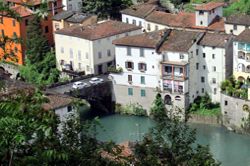 Vista della città Bagni di Lucca
