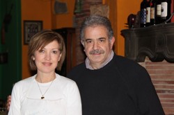 Signora e signore del Sonno i proprietari del ristorante